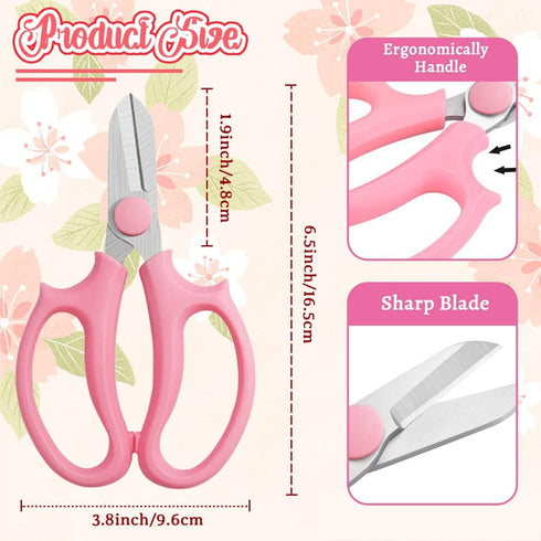 3PCS Rose Thorn Stripper Tool, Rose Leaf Thorn Strippers with a Rose Pruning Shears, Rose Thorn Remover for Gardening, Home DIY & Flower Lovers (P...