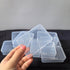 Clear Plastic Storage Box, Beads Container With Hinged Lid Hardware Supplies (6pcs,8.5 * 6.*2.5cm)...