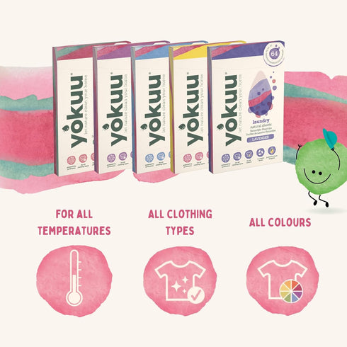 YOKUU Probiotic Laundry Sheets | 64 loads | Summer Flower Scented Washing Sheets | Travel Washing Detergent | Eco Laundry Detergent Sheets...