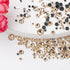 Canvalite 1500PCS Champagne Rhinestones Flat Back Gems, Nail Rhinestones Nail Art Gems with Pick Up Tweezers and Rhinestone Picker Dotting Pen, Na...