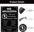 Metal No Soliciting Sign for House Front Door Yard Fence 12 x 8 inch No Soliciting Sign Sticker for Home, Don't Knock Don't Ring Bell No Solicitat...