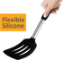 2 Pack Flexible Silicone Spatula, 600°F Heat Resistant Silicone Spatula Set for Nonstick Cookware, Kitchen Cooking Utensil Set for Egg Pancake Fli...