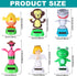 6 Pcs Solar Powered Dancing Animal Dolls Swinging Animated Bobble Dancer Window Sun Catcher Car Decor Portable Suncatchers,Frog Angel Shark Flamin...