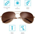 grinderPUNCH Unisex Aviator Sunglasses | Fashionable & Lightweight Frame Suits All Face Shapes | 100% UV Protection...