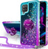 Silverback for Galaxy A12 Case with Ring Kickstand, Women Girls Bling Holographic Sparkle Glitter Cute Cover, Diamond Ring Protective Phone Case f...