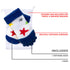 Nuby Soothing Teether Sock, Blue Stars, 5"...