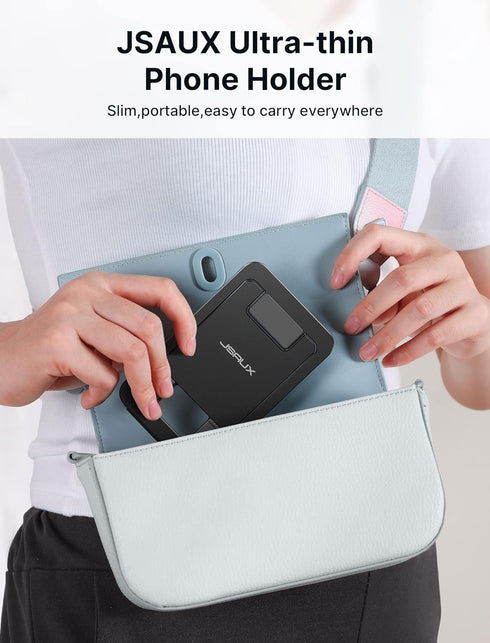 JSAUX Cell Phone Stand Foldable Aluminum Adjustable Phone Holder for Desk Black......