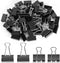 60PCS Medium Binder Clips, 1-1/4 Inch, 32mm, Binder Clips Medium, Metal Paper Clamps Clips for Teachers Students School Office Business Supplies (...