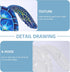 Cabilock Metal Sea Turtle Wall Decor Nautical Ornaments 3D Metal Hanging Decor Beach Sculptures Home Decor for Home Indoor Backyard Patio Garden B...
