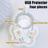 Cute Cable Protector Compatible for iPhone Adapter with Crystal Cherry Pears Design, Clear Soft Data Line USB Cover, Wire Cord Saver, Phone Cord P...