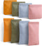 8 Pcs Small Makeup Bag for Purse, Waterproof Portable Pocket Cosmetic Bag with 7" Squeeze Top Glasses Case, No Zipper Self-closing Makeup Pouch Mi...