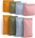 8 Pcs Small Makeup Bag for Purse, Waterproof Portable Pocket Cosmetic Bag with 7" Squeeze Top Glasses Case, No Zipper Self-closing Makeup Pouch Mi...