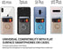 BIAJIYA Card Holder for Back of Phone with Ring RFID Blocking Stand Wallet Pocket Stick on Phone Credit Cards Leather for iPhone/Android and All S...