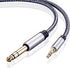 Tiierzon 1/8 to 1/4 Stereo Cable 6Ft, 6.35mm 1/4" Male to 3.5mm 1/8" Male TRS Bidirectional Stereo Audio Cable Jack for Guitar, Home Theater Devic...