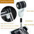 Shift Knob T-Shaped Car Gear Shifter Knob Aluminum Shift Stick Lever Knob for Most Manual Automatic Vehicles (Black)...