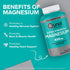 Qunol Magnesium Capsules 420mg, 100% DV, High Absorption Magnesium Supplement, Extra Strength, Bone and Muscle Health Supplement, 180 Count...