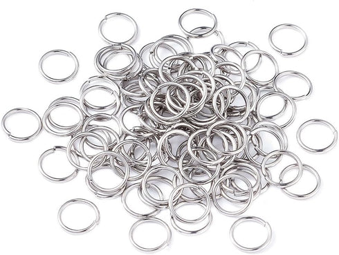 Kissitty 2000pcs 8mm Stainless Steel Open Jump Rings Connectors 0.9mm Thick Chainmail Making Jewelry Findings 20 Gauge...