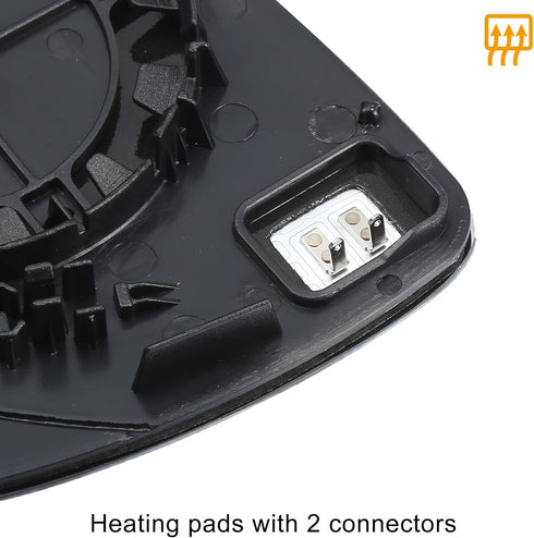 uxcell Car Right Passenger Side Heated Mirror Glass Replacement W/Backing Plate for Kia Rio 2018-2022 No.87621H9020...