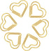 100Pcs Cute Heart Paper Clips,Smooth Stainless Steel Heart Wire Paperclips Small for Office Supplies Wedding Women Girls Kids Students Paper Docum...