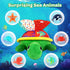 KMUYSL Baby Toys 0 to 12 Months, Musical Stuffed Animal Toys for 0-6 6-12 Months, Plush Sensory Turtle Toys with Crinkle, Infant Tummy Time Toys f...