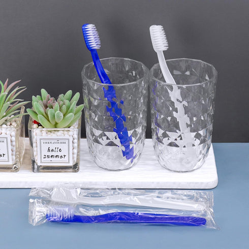 50 pcs Prepasted Disposable Toothbrushes Bulk Individually Wrapped Pre Pasted Soft Toothbrush, Single Use Travel Toothbrushes for Homeless Camping...