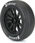Pro-Line Racing 1/10 Pomona Drag Spec Front 2.2" 12mm Drag Wheels (2) Black, PRO277503...