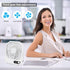 Desk Fan Battery Rechargable Fan, Ultra Quiet Small Portable Fan, 2600mAh 180°Foldable Portable Personal Fan 3 Speeds Adjustable Fan with USB and ...