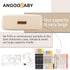 ANGOOBABY Small Pencil Case Student Pencil Pouch Coin Pouch Cosmetic Bag Office Stationery Organizer For Teen School-Beige...