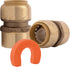 SharkBite 3/4 Inch Water Heater Connection Kit, Push to Connect Brass Plumbing Fittings, PEX Pipe, Copper, CPVC, PE-RT, HDPE, 22441LF...