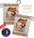 Breeze Decor Sesame Shiba Inu Happiness Garden Flag Dog Puppy Spoiled Paw Canine Fur Pet Nature Farm Animal Creature House Decoration Banner Small...