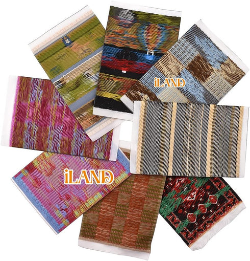 iLAND Miniature Dollhouse Accessories of Carpet for Dollhouse Furniture on 1/12 Scale and 3” - 12” Dolls, Woven Dollhouse Rugs 6” x 3.8” (2pcs Fra...