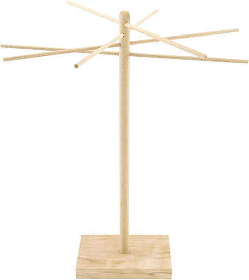 Wooden Pasta Drying Rack – Collapsible Pasta Dryer, Hanging Rack for Pasta Machine & Maker, Kitchen Gift Idea...