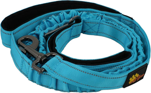 Heavy Duty Bungee Dog Leash 6 ft - 7.5 ft for Large and Medium Dogs | No Pull, Reflective, Tactical Dog Leash | Soft Neoprene Padded Double Handle...