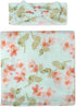 Wendy Bellissimo Super Soft Swaddle Receiving Blanket (35x40) with Hat or Headband for Baby Boy or Baby Girl (Aqua)...