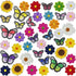 42pcs Embroidered Flowers Butterfly Iron on Patches Sunflower Daisy Patch for Clothing Sew on Patches Set for Jackets Jeans Bags Clothes Arts Craf...