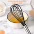 NileHome Whisk Commercial Whisks Stainless Steel & Silicone Non-Stick Coated Small Whisk Set 8" 10" 12" Kitchen Wisk Wire Whisks for Cooking 3 Pac...