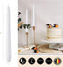 SPAAS White Taper Candles - 4 Pack | 10 Inch Tall Candles, Scent-Free Premium Wax Candle Sticks | 8 Hour Long Burning White Candlesticks for Home ...