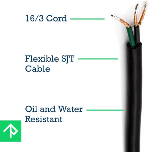 Rebuild Skills Replacement Power Tool Cords for Drills, Sanders, chop saws, Grinders, vacuums, Miter saws, appliances, Motors and Power Tools (8' ...