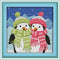 Abillyn Embroidery Cross Stitch Kits Two Penguins Stamped with Printed Pattern Starter Kit (Penguins)...