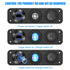 12V USB Outlet Boat Accessories Marine Switch Panel Plug, PD3.0 and Dual QC3.0 USB Ports Aluminum Car Charger with Voltmeter, Lighted 150W Cigaret...