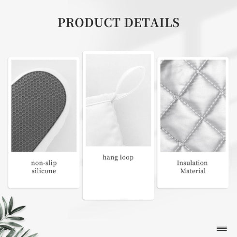 Sunflower Oven Mitts and Pot Holders Silicone Sunflowers Kitchen Gloves Yellow Sunflower Potholders Heat Resistant 4Pcs Oven Gloves Hot Pads for C...