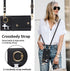 for Samsung Galaxy S24 Ultra (Not S24) Phone Case for Women, Crossbody Wallet Case with Credit Card Holder Lanyard Shockproof Purse Kickstand Case...