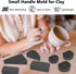 Pottery Mug Handle Molds 12Pcs Mug Handle Forms Mug Handle Making Tool for Pottery Ceramic Mug Handle Molds for Clay with Various Shapes and Sizes...