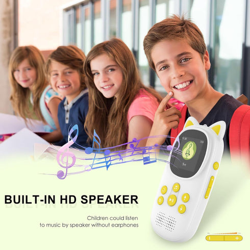 32GB MP3 Player with Bluetooth,Portable Music Player as Gifts for Kids Built-in HD Speaker Support Voice Recording Pedometer FM Radio Alarm Expand...