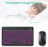 TECURS Bluetooth Keyboard and Mouse Combo for iPad - Rechargeable Wireless Keyboard & Mouse with 7-Color Backlit Compatible with iPad 10th/9th/8th...
