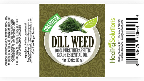 Healing Solutions 10ml Oils - Dill Weed Essential Oil - 0.33 Fluid Ounces...