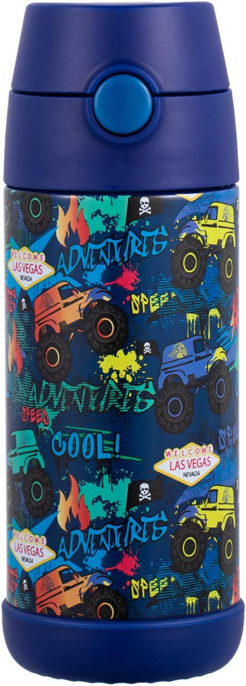 Snug Insulated Kids Water Bottle with Straw & Spout – Double-Wall Stainless Steel, Leakproof, Easy-Flip Lid – For School, Travel, Toddlers & Big K...