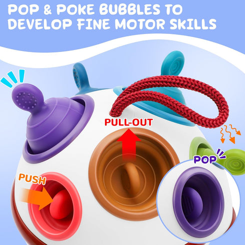 TOHIBEE Baby Toys for 6-12 12-18 Months, Baby Pop Fidget Toys for Babies 6 9 12 18 Months, Infant Newborn Developmental Toys Gifts for 1 2 Year Ol...