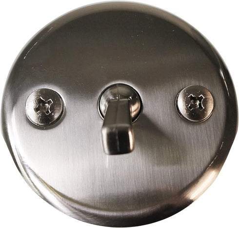 Westbrass R92-07 3-1/8" Trip Lever Tub Trim Set with 2-Hole Overflow Faceplate, Satin Nickel...