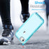 ORIbox Crystal Blue Case for iPhone 8, SE 2022, 7: Heavy Duty Shockproof Anti-Fall Clear Case with Camera Protector...
